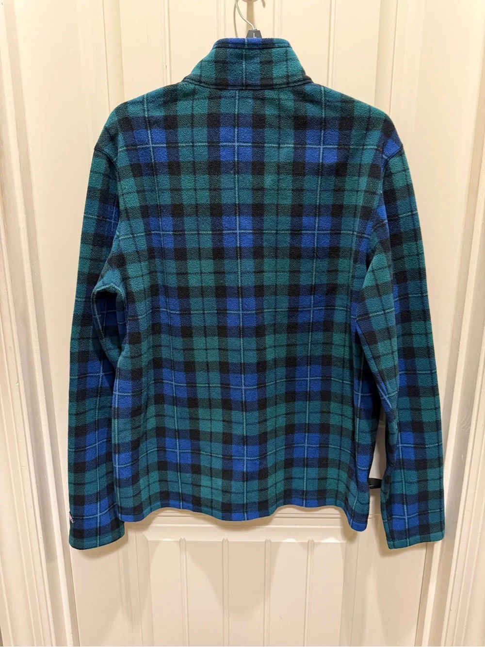 Chubbies Blue and Green Plaid Fleece Pullover